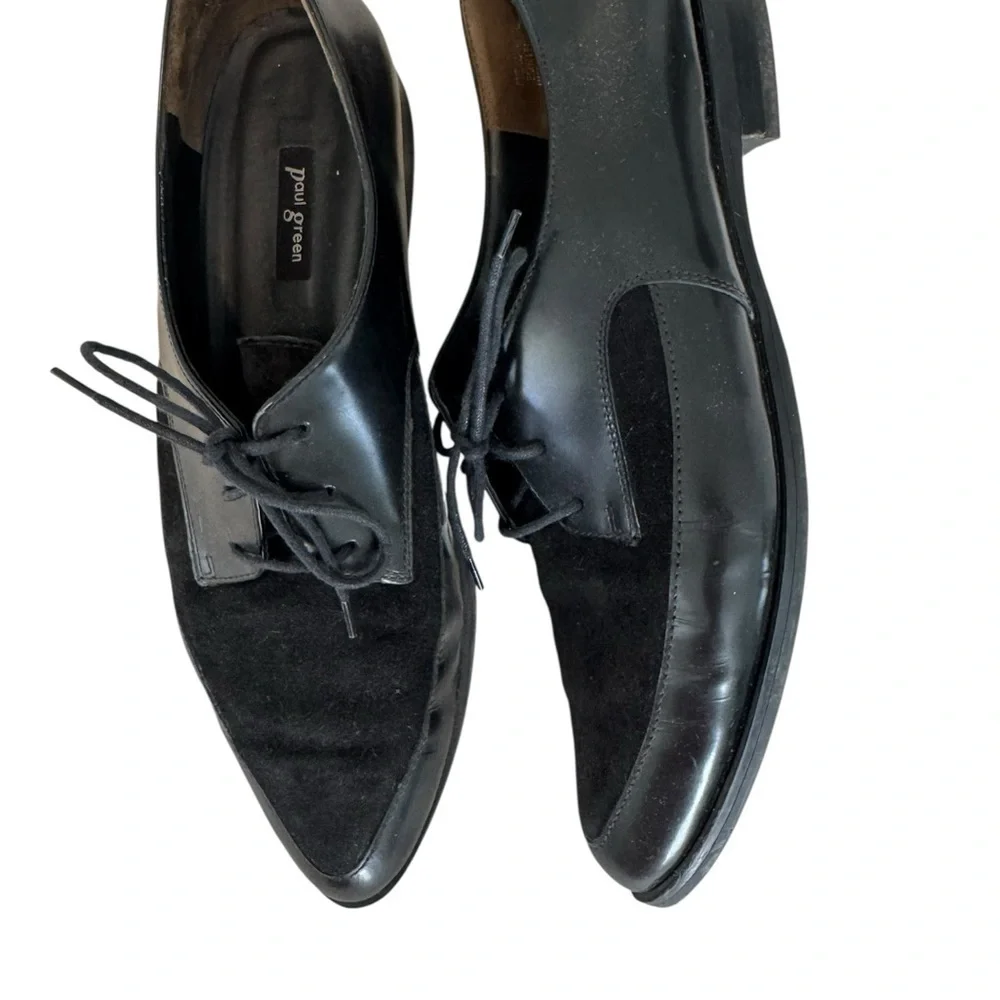 Vintage Paul Green Unisex Black Oxford Shoes